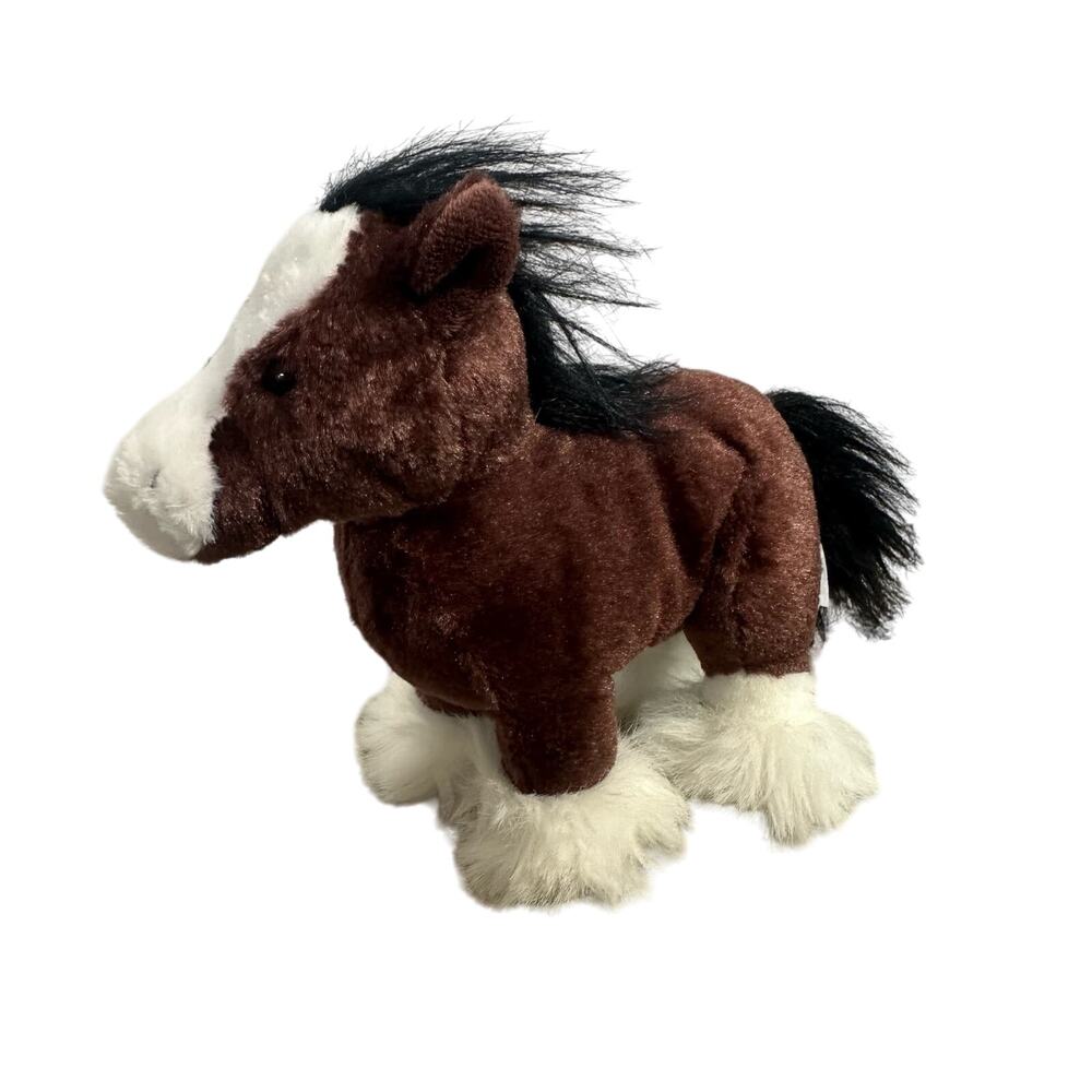 Ganz Webkinz HM139 Clydesdale Horse Plush Toy Stuffed Animal No Code